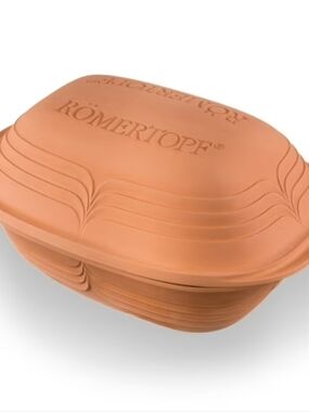 Vintage Romertopf 110 Clay Baker, Lidded Bread & Chicken Roaster Made In Germany